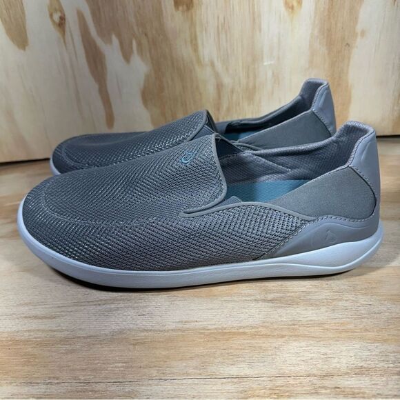 Olukai Nohea Pae Gray Mesh Slip On Sneakers Men’s Size 11 - Picture 1 of 9